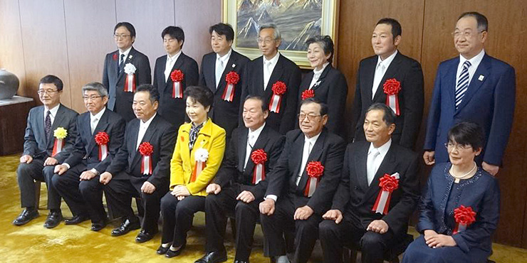 平成30年度山形県ベストアグリ賞を受賞した皆さんの画像